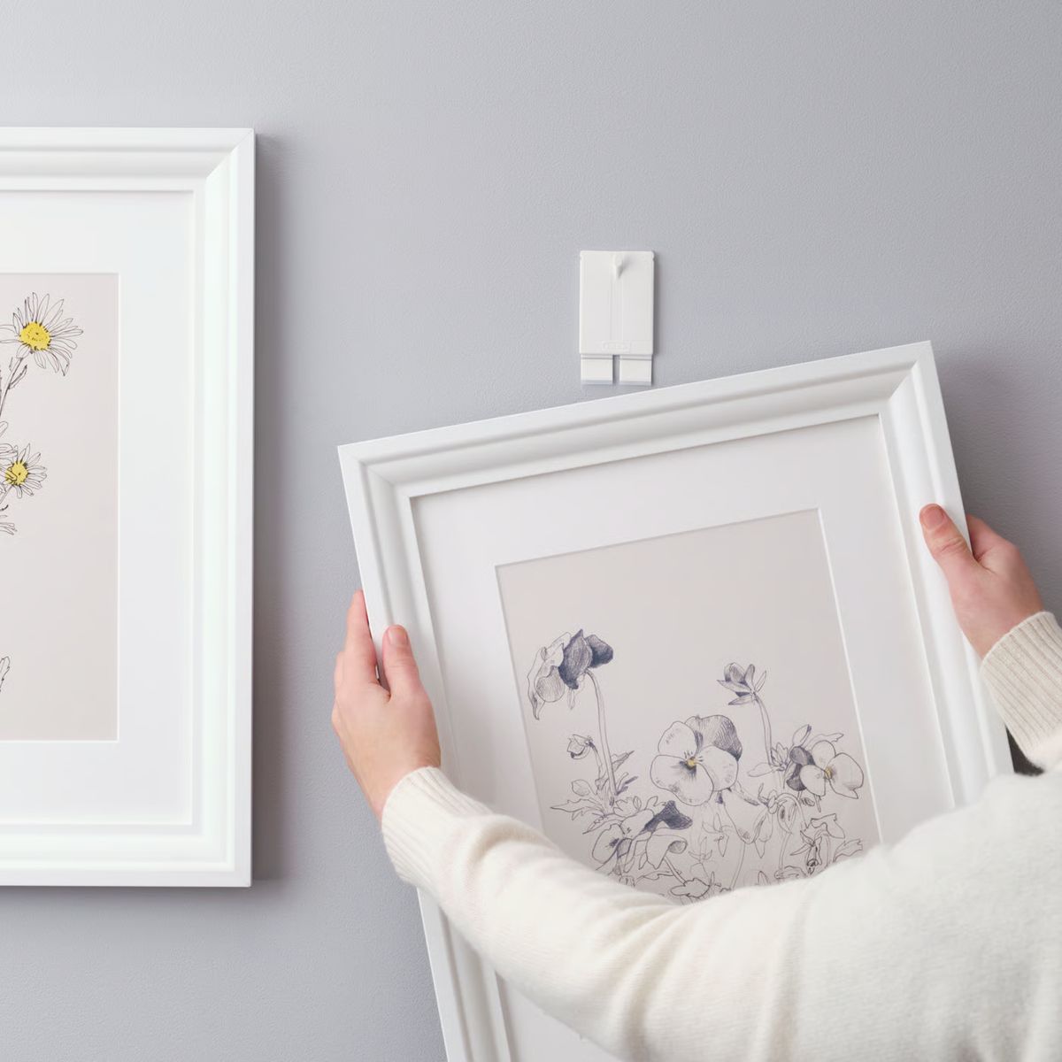 IKEA - Colgador adhesivo ALFTA, blanco