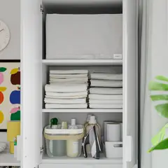 IKEA - Organizador de ropa STUK, blanco/negro, 34x51x28 cm