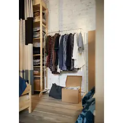 IKEA - Rack para ropa MULIG, blanco, 99x152 cm