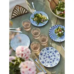 IKEA - Plato de pan ENTUSIASM, con diseño/azul, 18 cm