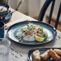 IKEA - Plato GLADELIG, azul, 25 cm