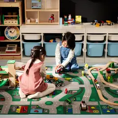 IKEA - Alfombra LILLABO, verde, 75x133 cm