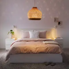 IKEA - Lámpara de techo MISTERHULT, bambú/hecho a mano, 45 cm