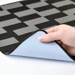IKEA - Mouse pad gamer BLÅSKATA, negro/gris con diseño, 40x80 cm