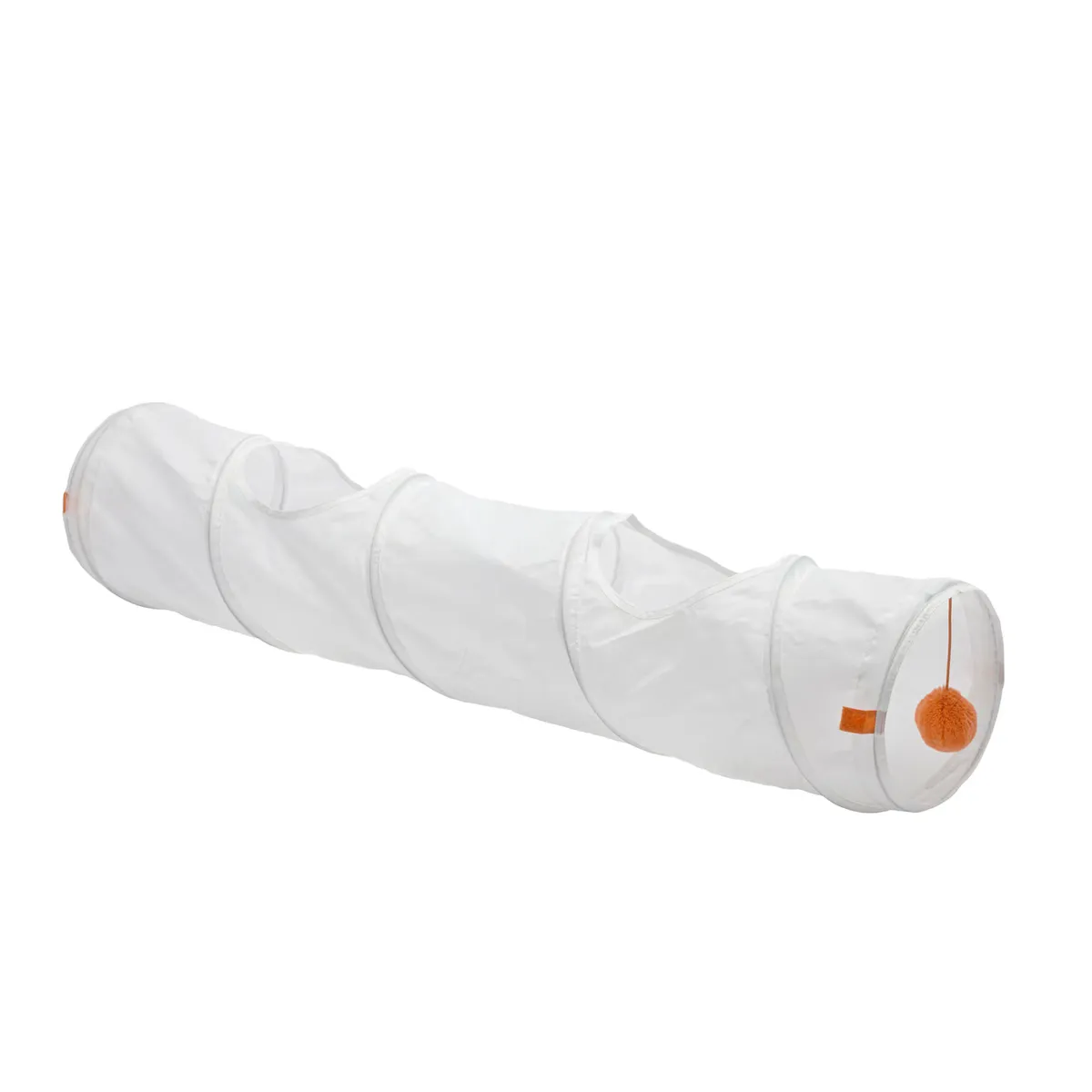 IKEA - Túnel de juego para gato UTSÅDD, blanco/naranjo