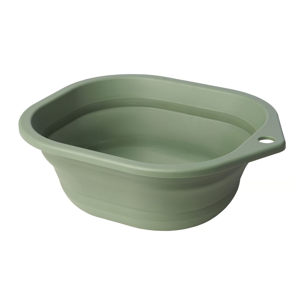 IKEA - Balde PEPPRIG, plegable/verde, 10 l