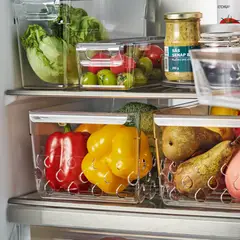 IKEA - Canasto almacenaje refrigerador KLIPPKAKTUS, transparente, 30x19x14 cm
