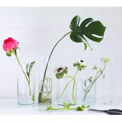 IKEA - Florero CYLINDER, set de 3, vidrio incoloro