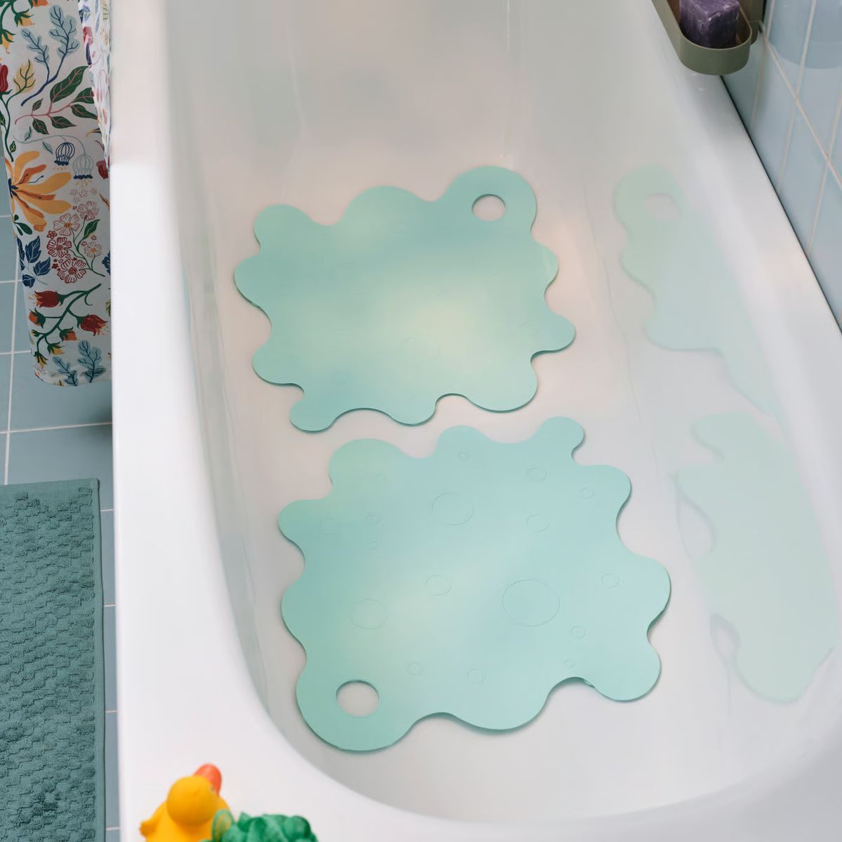IKEA - Antideslizante para baño TRAMPSJÖN, menta, 43x43 cm