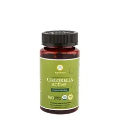 AQUA SOLAR - Chlorella Active 180 Tabletas Orgánicas Suplemento Alimenticio Aquasolar