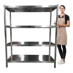 PROCHEF - Estante 4 Bandejas lisas. 120x50x180 cm. Acero Inoxidable