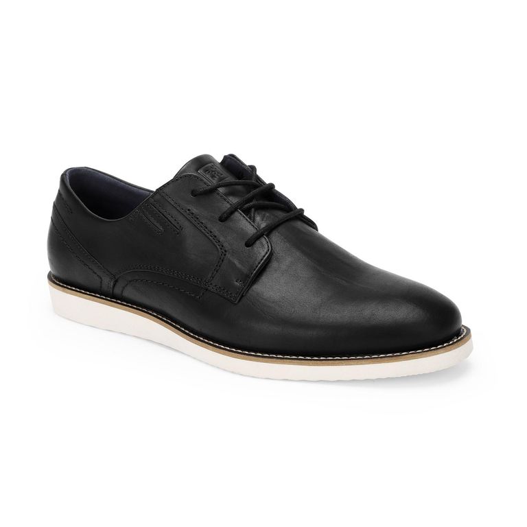 Zapatos Hombre Cuero Negro Spencer