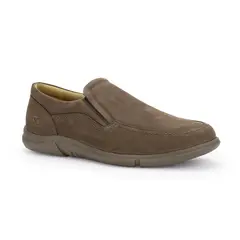 CARDINALE - Zapatos Slip-On Hombre Cuero 24 Flex Café Cibeles