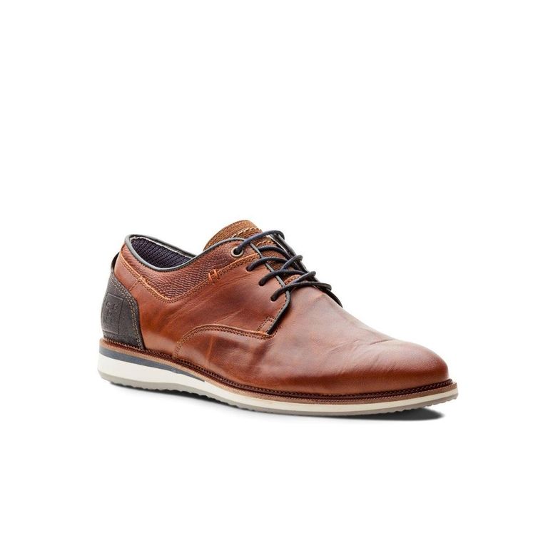 Zapatos Formales Hombre Cuero Brandy Manhattan