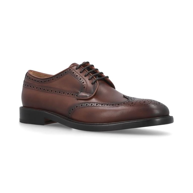 Zapatos Formal Hombre Suela Cuero Regent Brandy