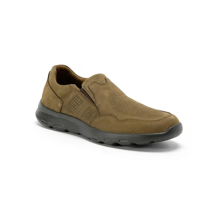 Zapatillas Slip-On Urbanas Outdoor Hombre Cuero X-Light Taupé Walker
