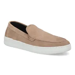 CARDINALE - Zapatillas Urbanas Slip-On Hombre Cuero Murren Taupé