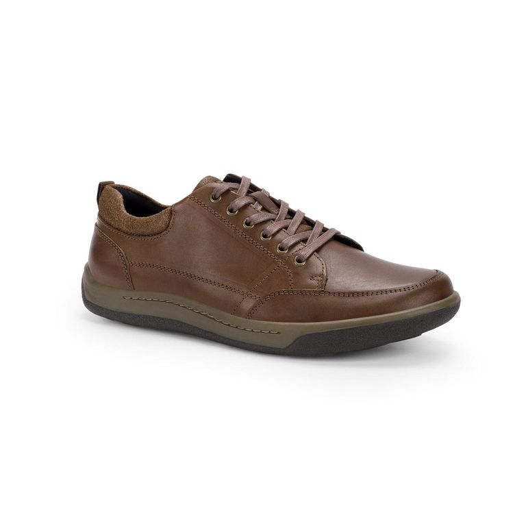 Zapatos Hombre Cuero Arno Café