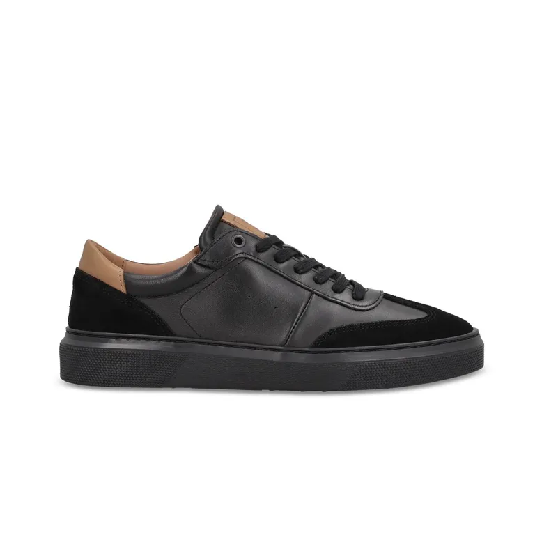 Zapatillas Urbanas Hombre Cuero Vex Negro
