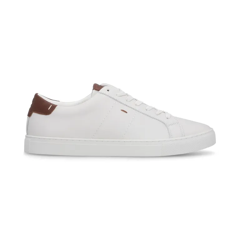 Zapatillas Urbanas Hombre Cuero Blanco Nordville