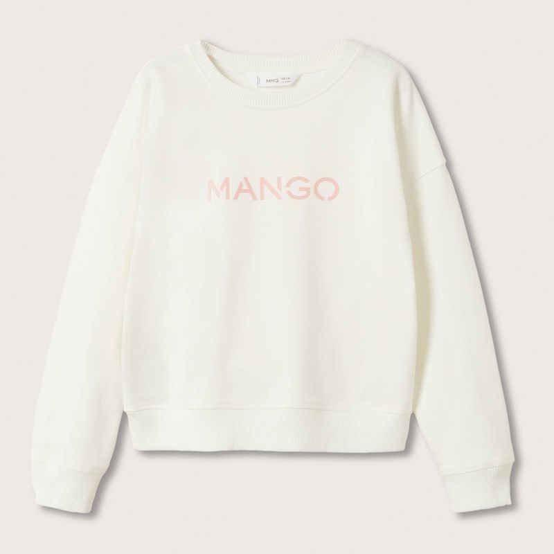 MANGO KIDS - Poleron Mango Logo Niña