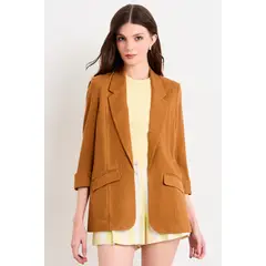 IO - Blazer Mujer Café
