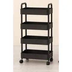 GENERICO - Carrito Organizador Multifuncional Móvil De Pp 4 Niveles