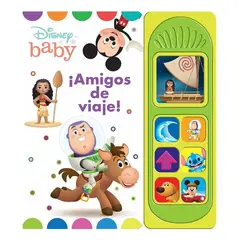PI KIDS - Disney Baby Amigos De Viaje Libro Con 7 Sonidos Y Aventuras