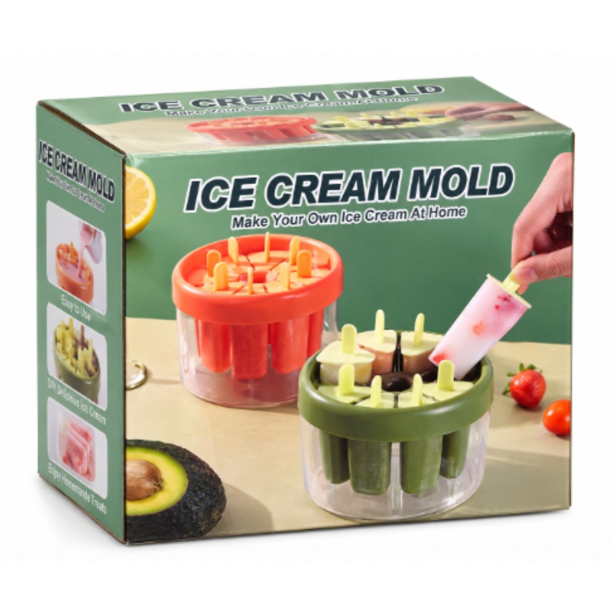 OEM - Molde para Helados de Paleta Caseros Ice Cream Mold
