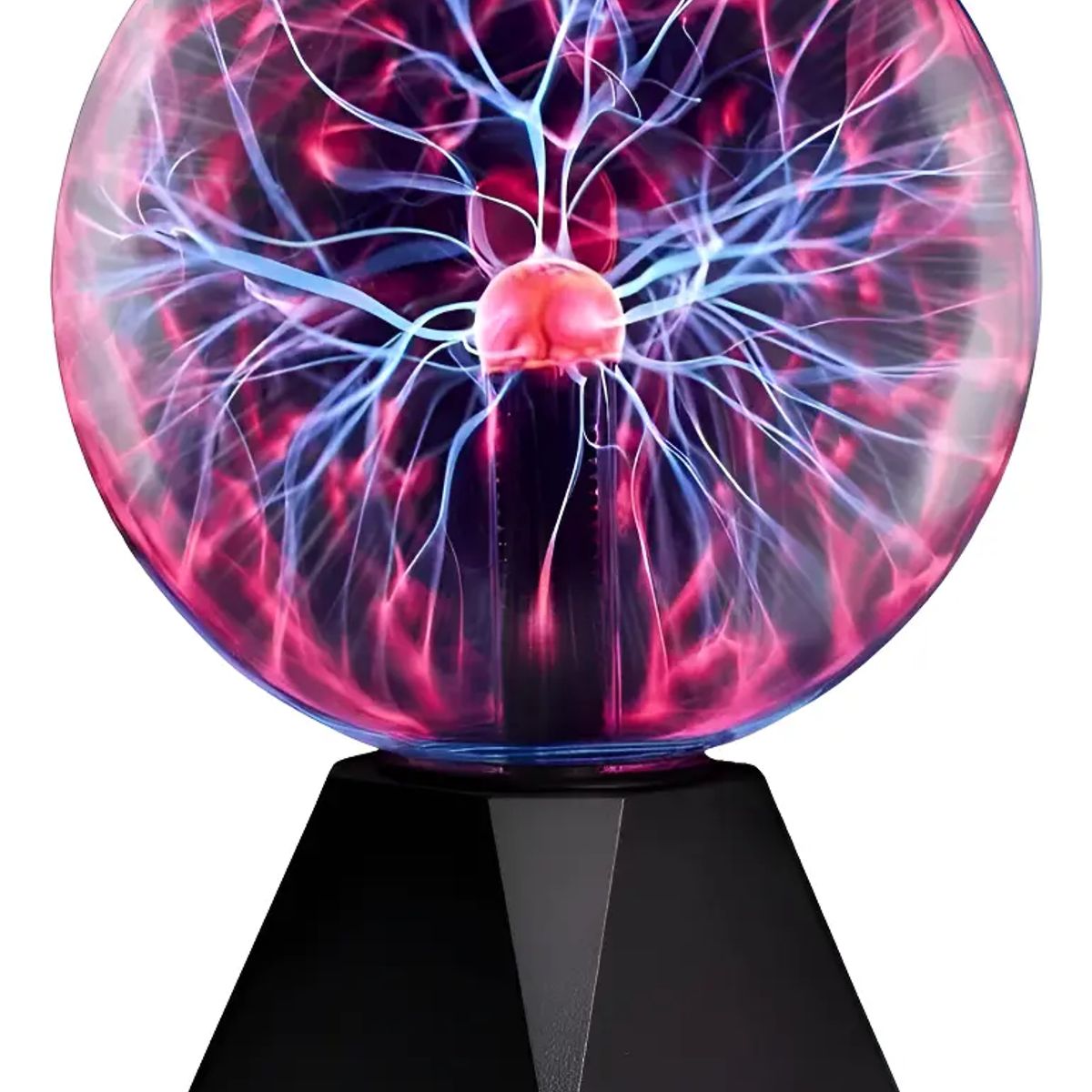 IRM - Lampara Bola De Plasma Esfera Magica Sensible Al Tacto Efecto Rayos De Luz Decorativa Para Velador