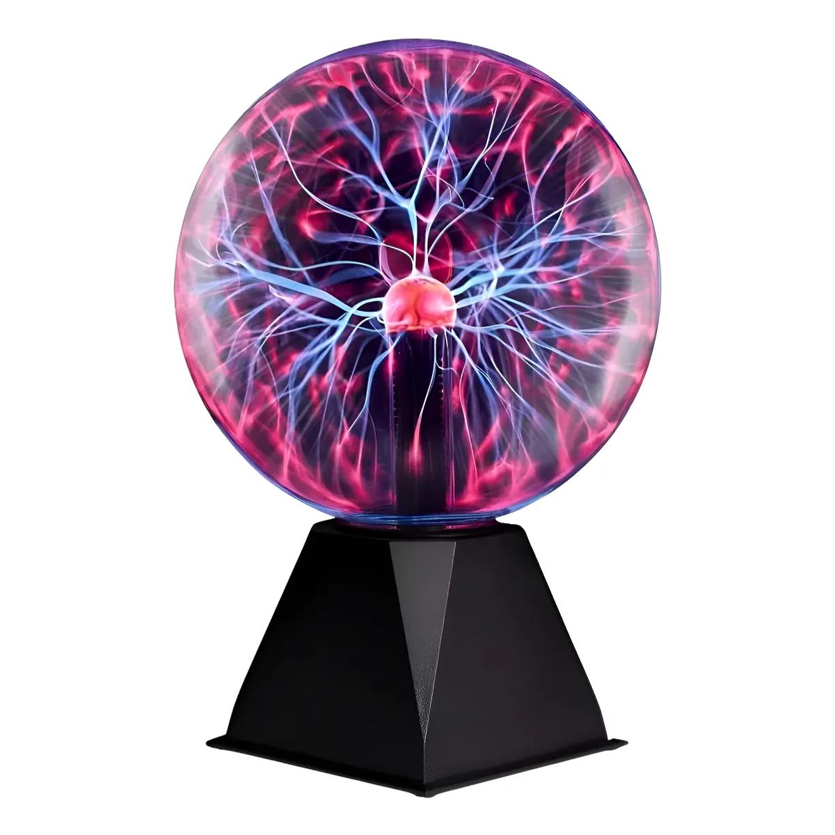 IRM - Lampara Bola De Plasma Esfera Magica Sensible Al Tacto Efecto Rayos De Luz Decorativa Para Velador