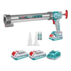 TOTAL TOOLS - Pistola Calafatera Inalámbrica 20v 2 Bat + Carg Total