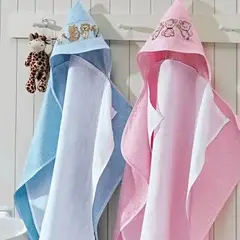 DOHLER - Toalla con capucha ROSA Baby Love de Döhler para bordar