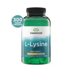 SWANSON - L-Lysine Free Form 500 mg 300 Cápsulas | Lisina