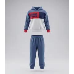 BLACK AND BLUE - Buzo niño color B11191270158 azul