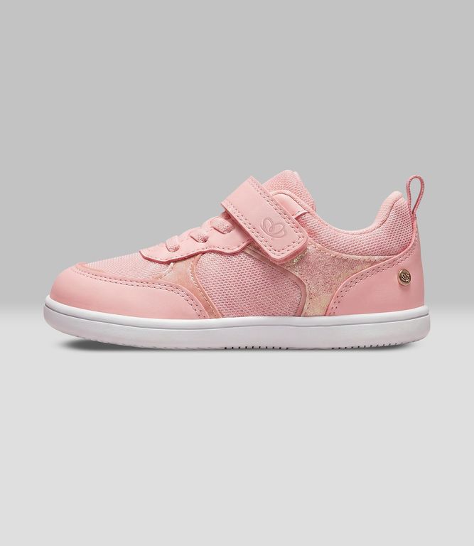 Zapatilla bebé con brillos L45391270402 rosado