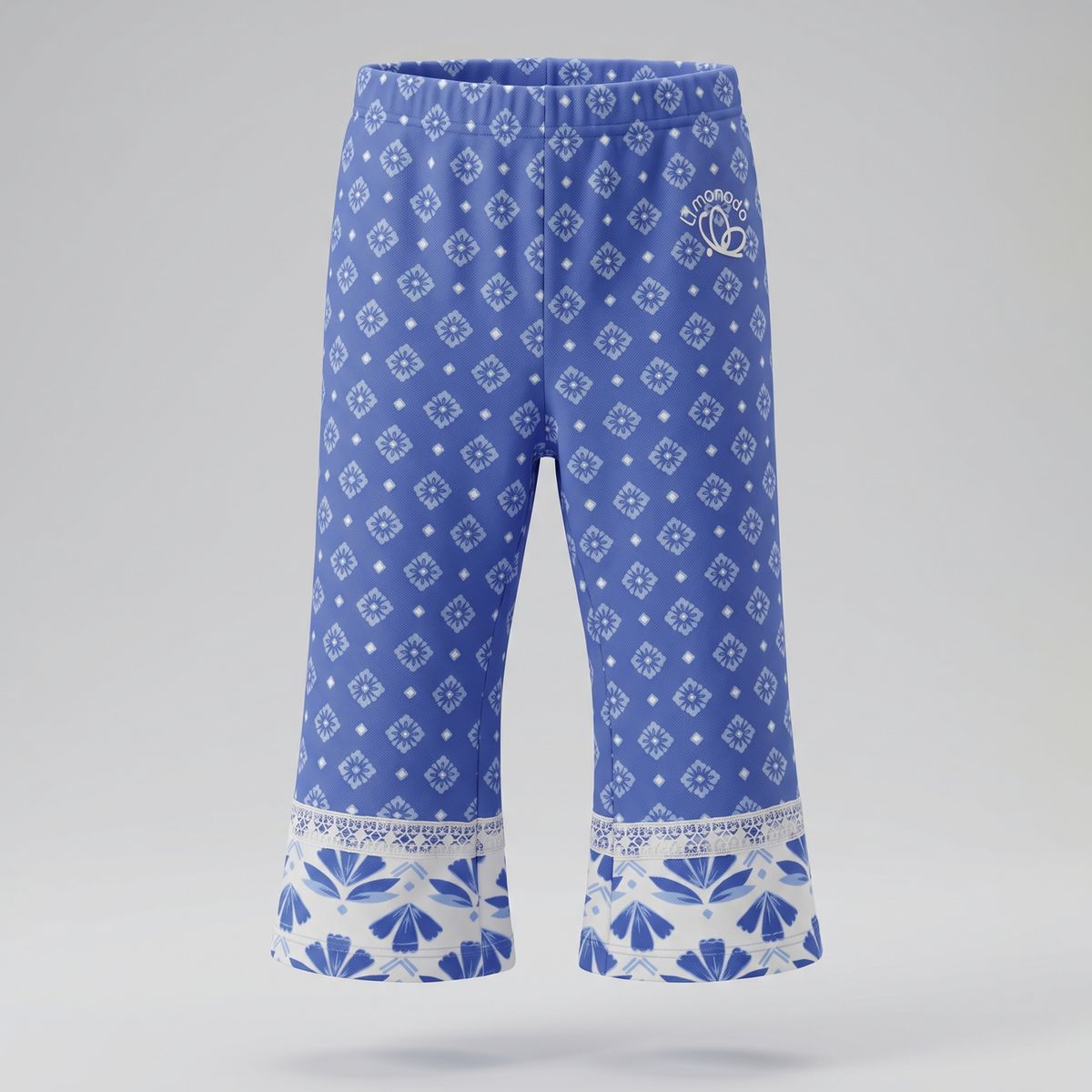 LIMONADA - Calza bebé flare con flores L12721270158 azul Limonada