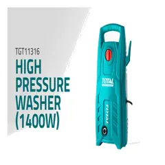 TOTAL TOOLS - Hidrolavadora Eléctrica 1400W 130 Bar 5,5 Litros por Minuto Total TGT11316