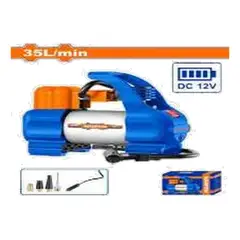 WADFOW - Inflador De Neumáticos 12V 10 Bar 35 L Min Doble Pistón