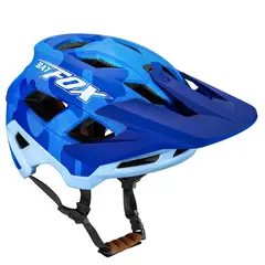 DEFENSOR FOREVER - Casco MTB Certificado BatFox Regulable Visera 3 Niveles Camuflado