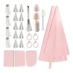 KUANGYE - 29pcs Utensilios Repostería Manga Pastelera Reutilizable