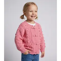 LIMONADA - Chaleco bebé cardigan L12061270178 coral