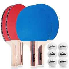 FRANKLIN - Paletas de Tenis de Mesa Sports Set 4 Paletas con Bolsa