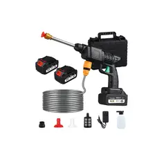 GENERICO - Pistola Hidrolavadora Inalámbrica Eléctrica Lavado Auto 48v Magicstore 2 Baterias modelo: negro