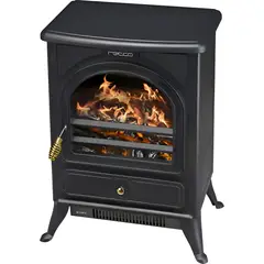 GENERICO - Estufa Eléctrica Calefactor Chimenea Clásica 1800w Aire Forz
