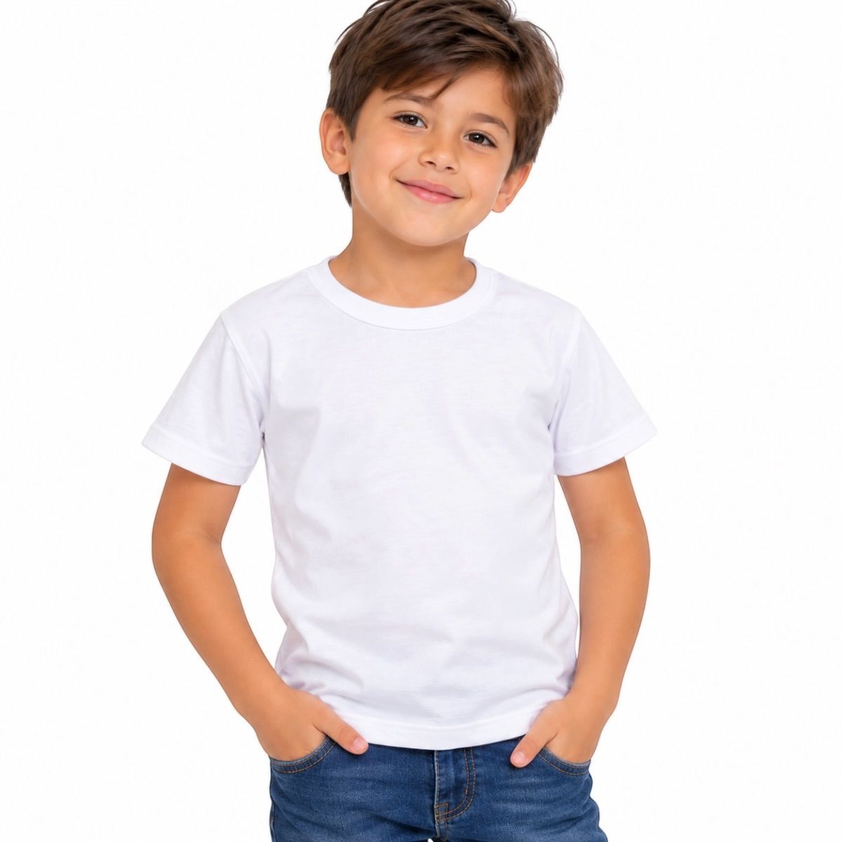 AAYO MODA - Polera Unisex Algodon Manga Corta Talla 4 A 16