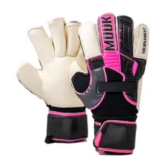 MUUK - Guante De Arquero de Futbol Tournament Negro-Rosa