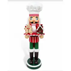 DULCE RESPLANDOR - Cascanueces Navidad 38 Cm Chef - Galletas