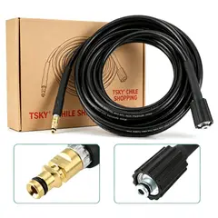 TSKY CHILE SHOPPING - 5 Metros Manguera Extensión Alta Presión Para Hidrolavadoras Compatible con Karcher K2 K7 M22 Clic