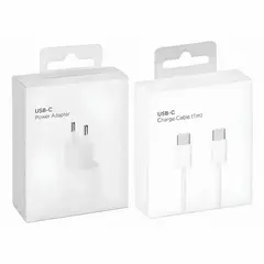 GENERICO - Cargador Carga Rápida 35W USB-C + Cable USB-C 1 m para iPhone 15 16 17